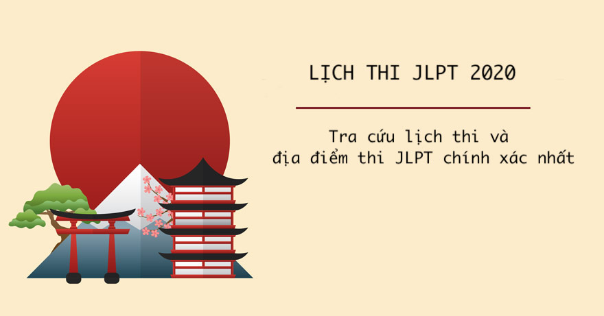 lịch thi & địa điểm thi jlpt 2020